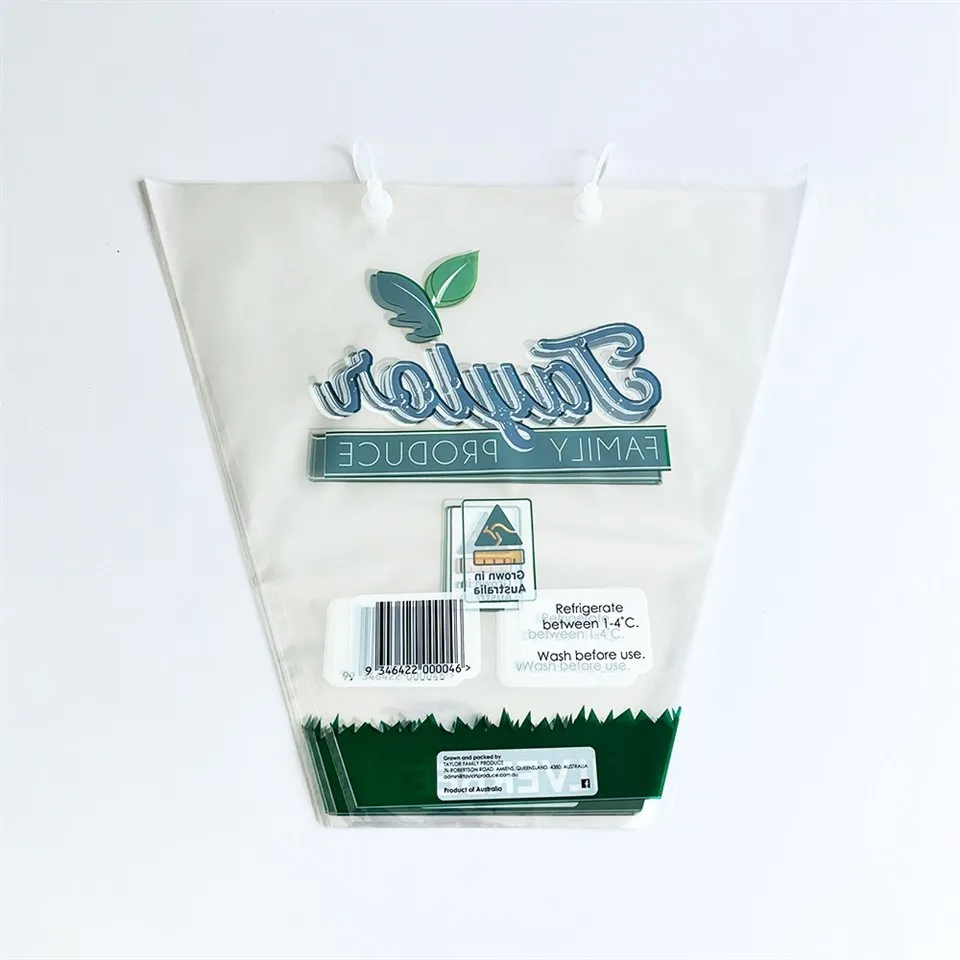 transparent floral plastic bags